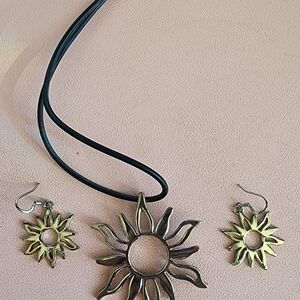 Park Lane sun necklace and earring set
